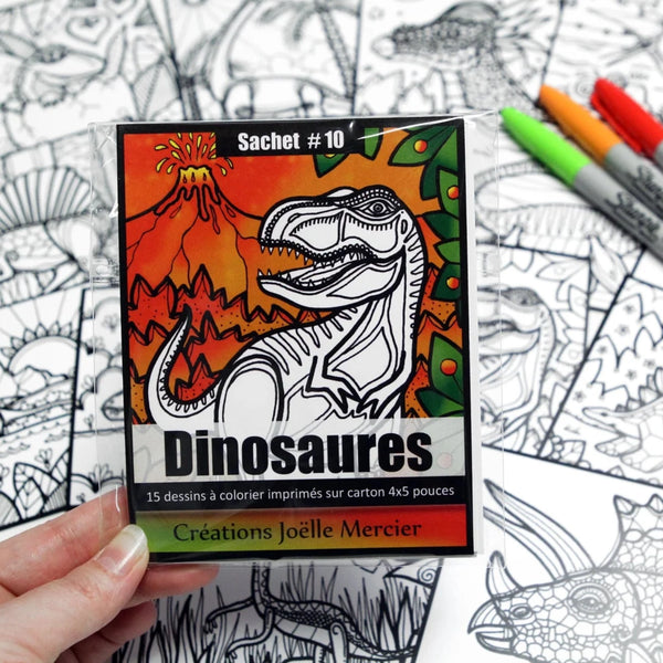 Coloriage défi-mini #10 Dinosaures