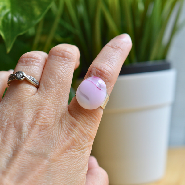 Bague fleur de cerisier #010