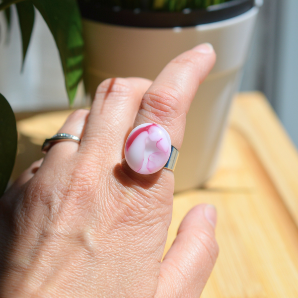 Bague fleur de cerisier #012