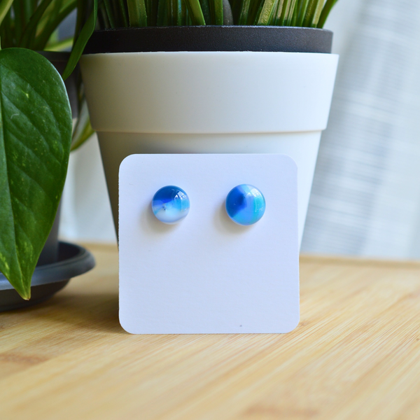 Boucles d’oreille en acier inoxydable collection océan #025