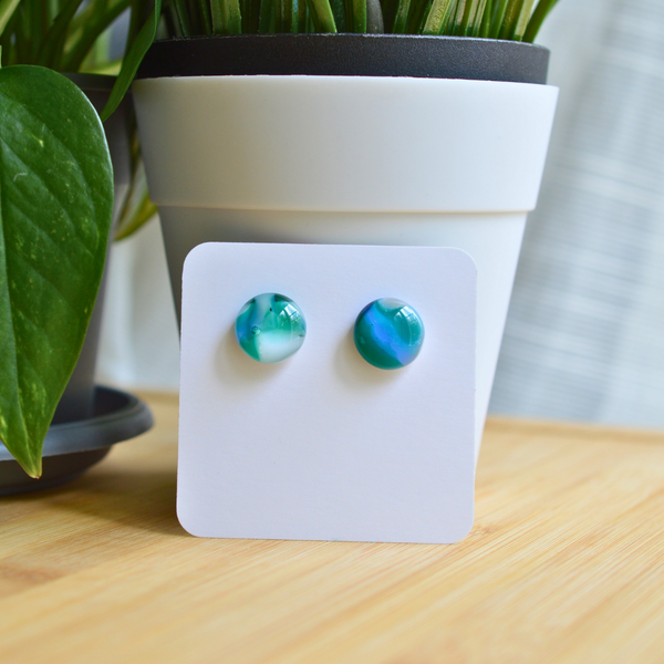 Boucles d’oreille en acier inoxydable collection océan #021