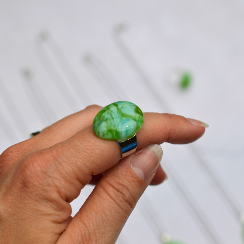 Agate verte rubanée – Vitalité et nature - Collection Gemstones