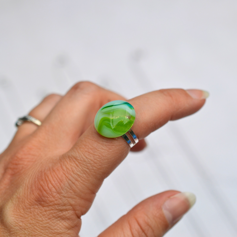 Agate verte rubanée – Vitalité et nature - Collection Gemstones