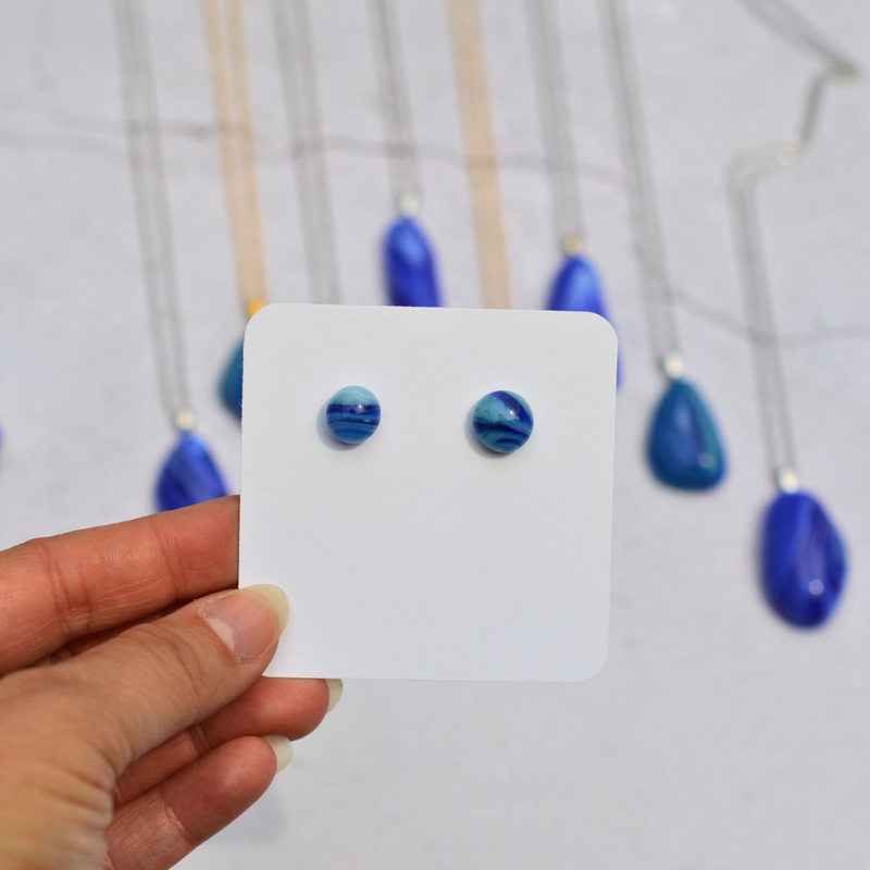 Agate bleue rubanée – Douceur et communication - Collection Gemstones