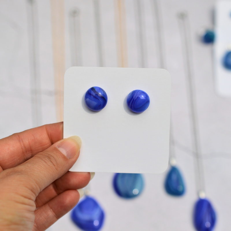 Agate bleue rubanée – Douceur et communication - Collection Gemstones