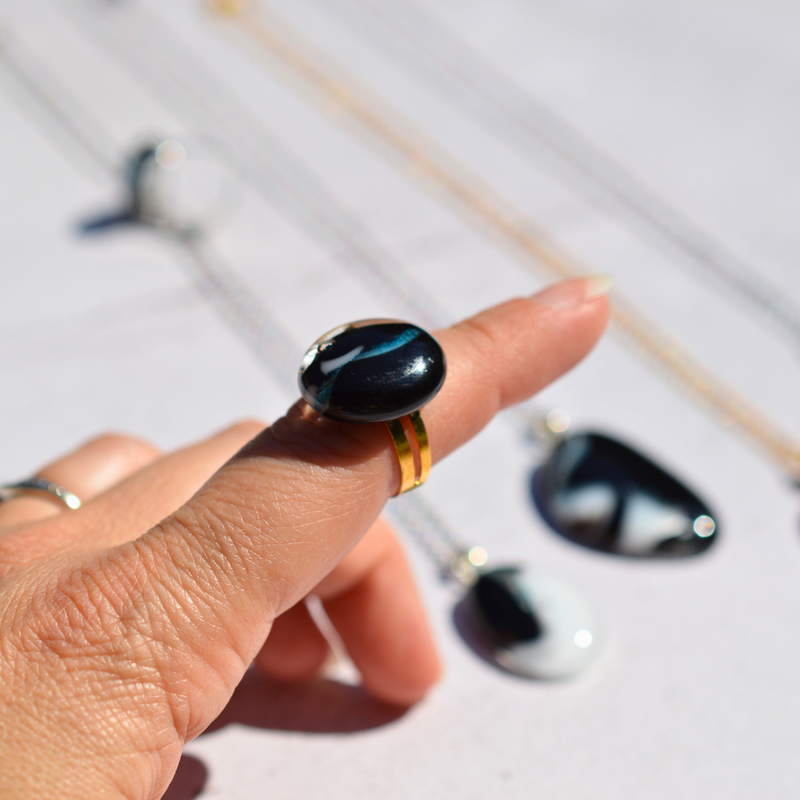 Agate orque lisse – Mystère et équilibre - Collection Gemstones