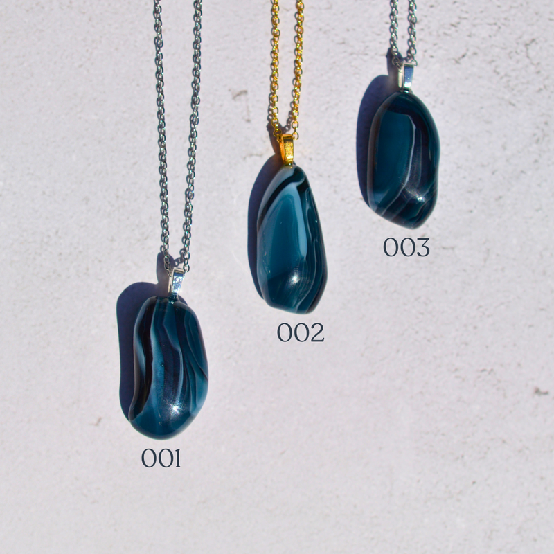 Agate mousse océan – Nature et liberté - Collection Gemstones