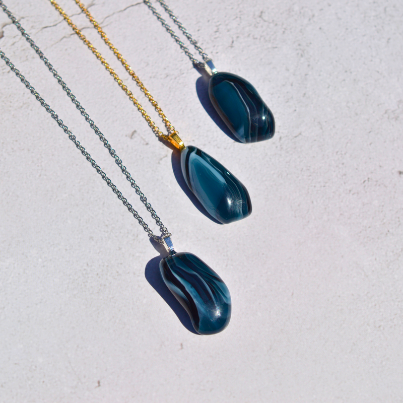 Agate mousse océan – Nature et liberté - Collection Gemstones