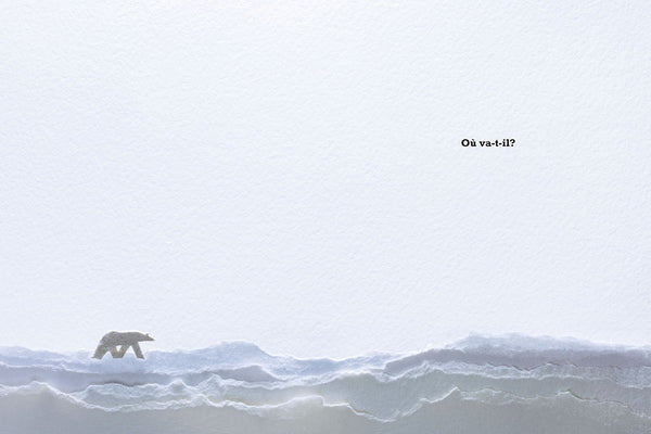 Un ours polaire dans la neige