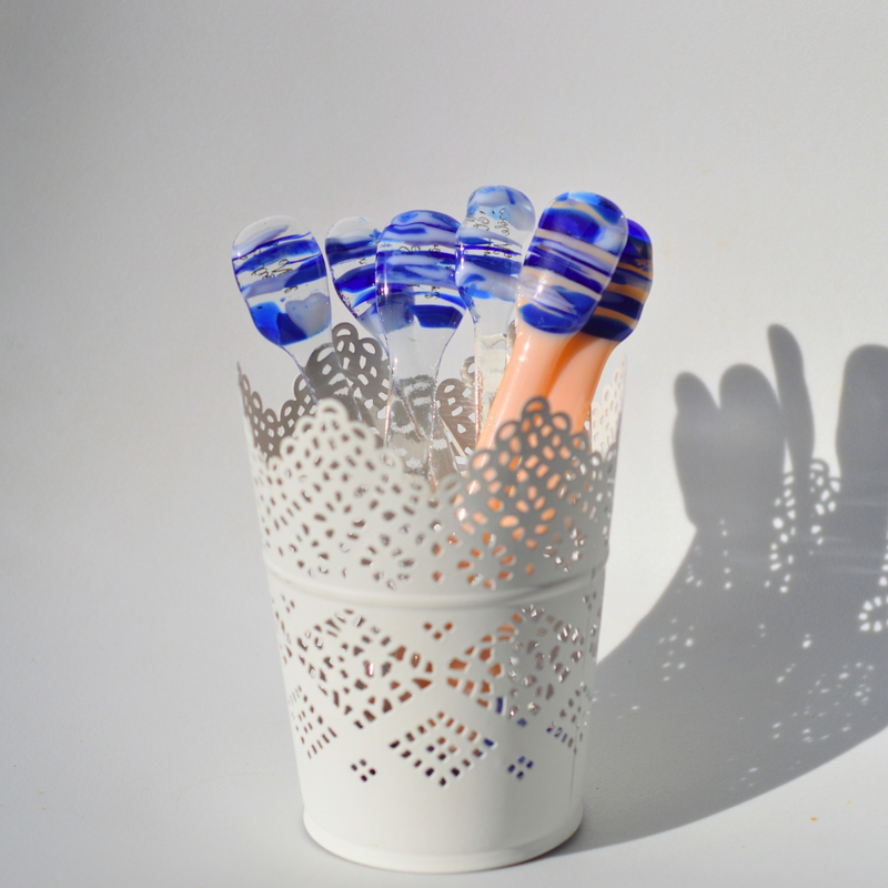 Bleu, transparent - Brasseur à café les Glassticks