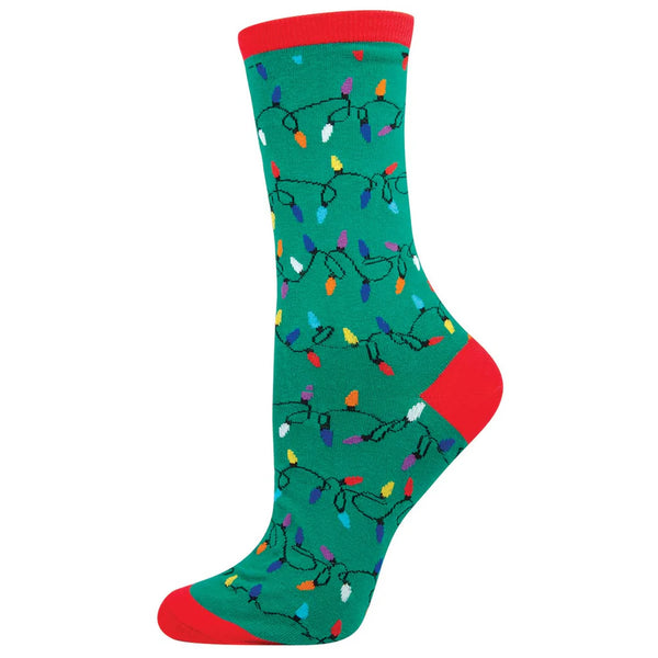 Chaussettes lumières de Noël pour femme