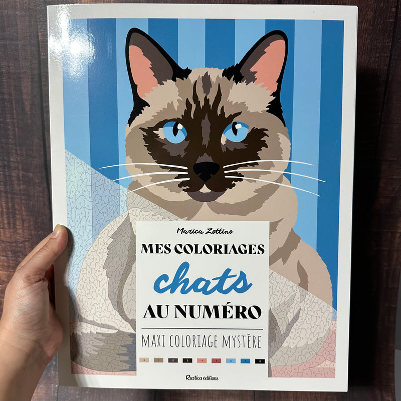 Livre mes coloriages chats au numéro