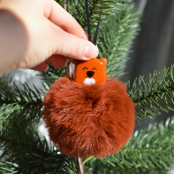 Ornement castor Poilu – le bâtisseur de douceur pour ton sapin