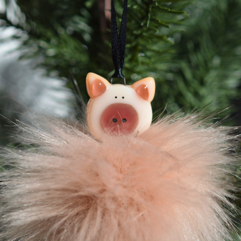 Ornement Cochon Poilu – Une touche de tendresse et de malice dans ton sapin