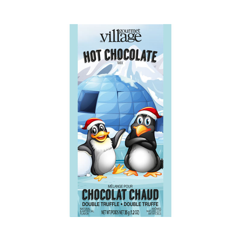 Chocolat chaud double truffe pingouin