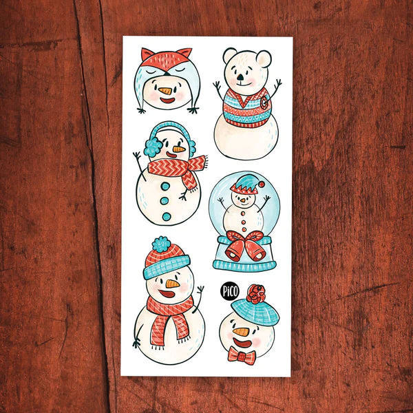 Tatouages les joyeux bonhommes de neige