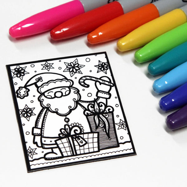 Aimant à colorier Père-Noël