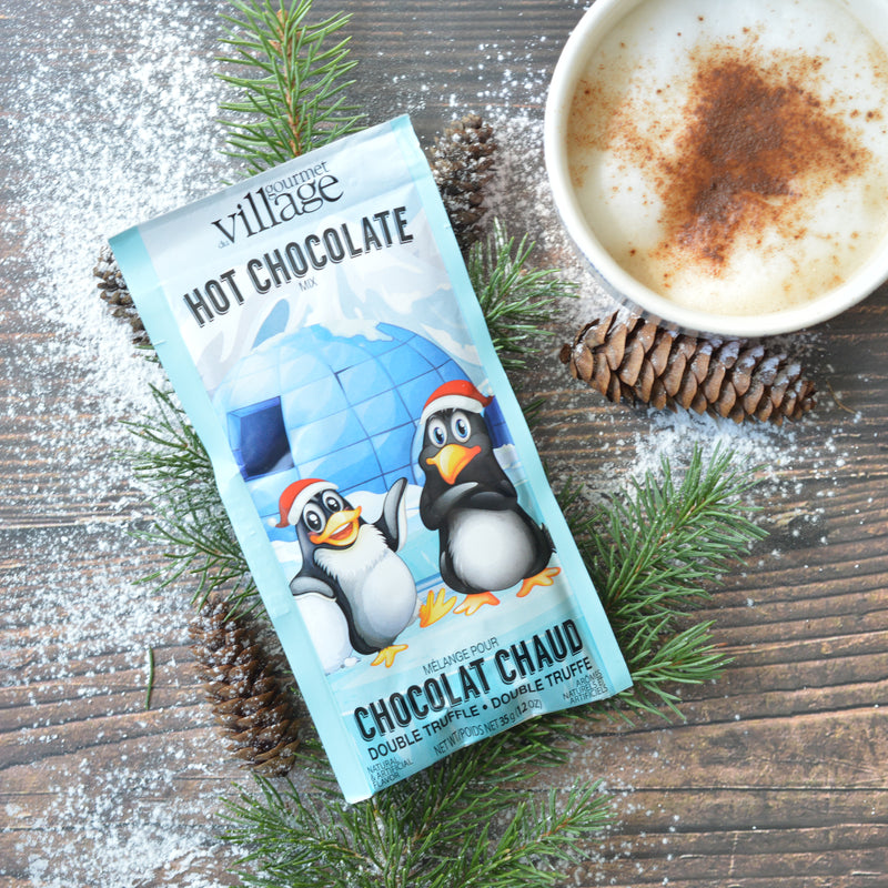 Chocolat chaud double truffe pingouin