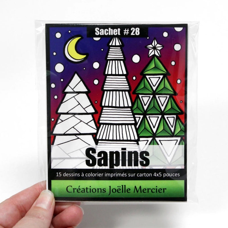 Coloriage sapins
